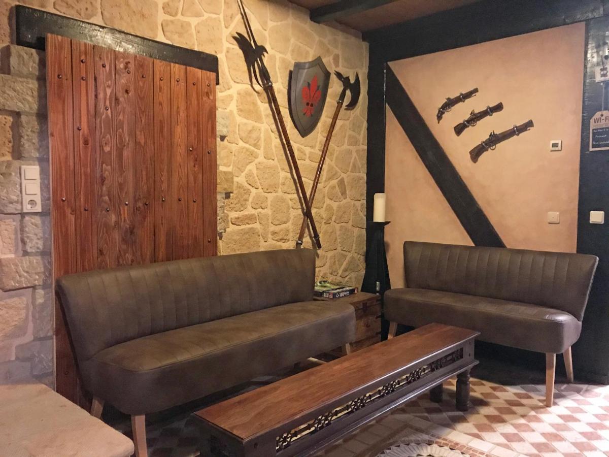 Ferienwohnung Wachstube Mit 3 Schlafraeumen Im Rittergut Leppersdorf Wachau Extérieur photo